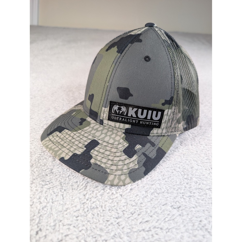 Kuiu Ultralight Hunting Trucker Hat Verde Camo Snapback Mesh Cap Yupoong Mens